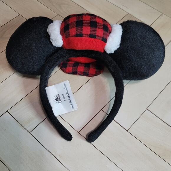 Disney Black & Red Plaid Buffalo Mickey Mouse Ears Headband main image 11